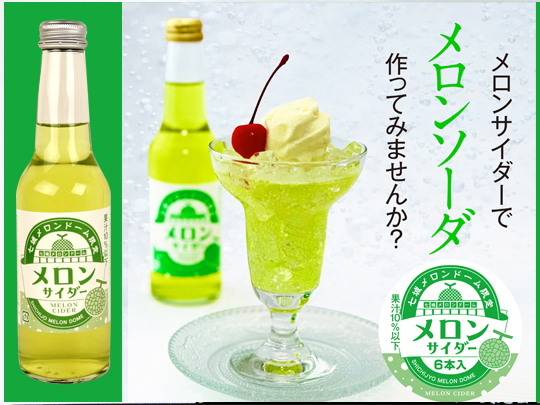 七城メロンドーム限定メロンサイダー6本セット｜菊池まるごと市場